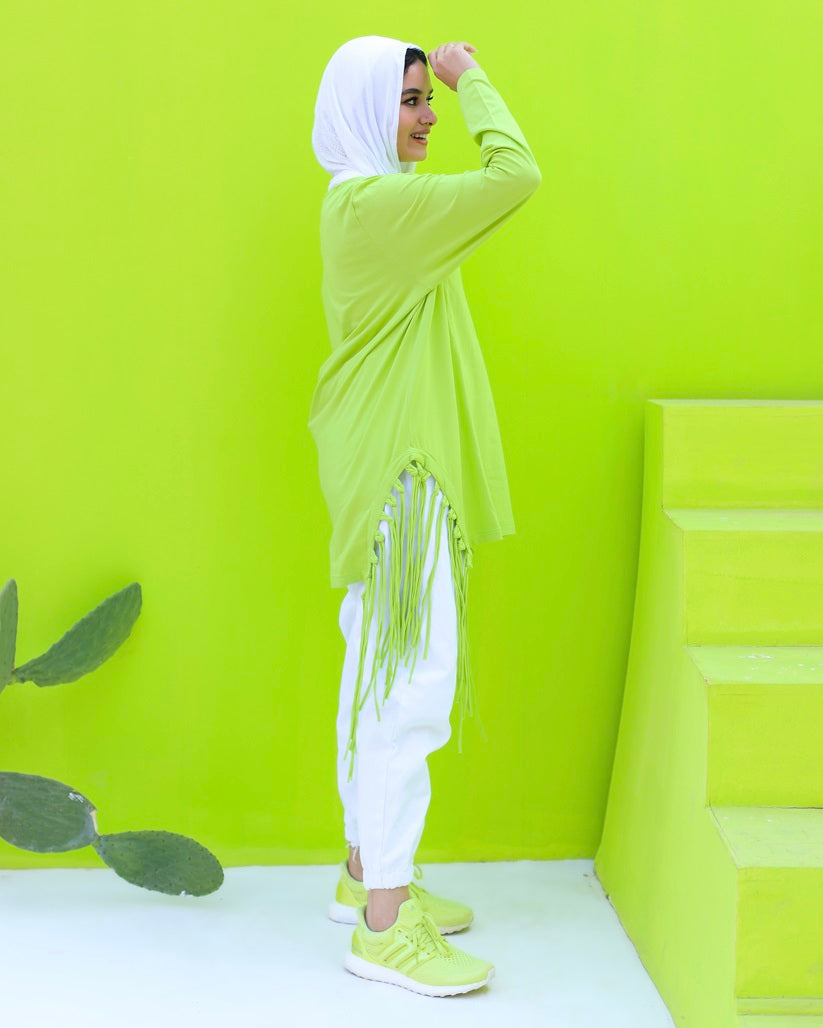 Green Top with Fringes