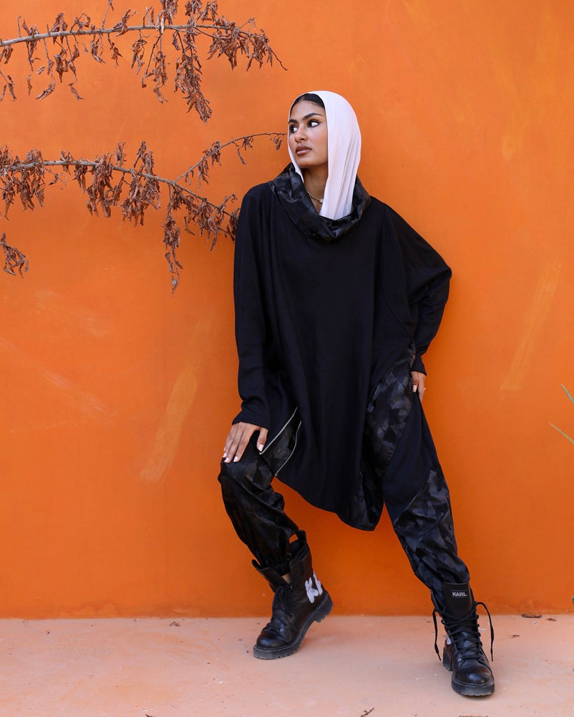 Asymmetrical Black Top